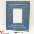 Retro Shabby Yellow Wood Photo Frame